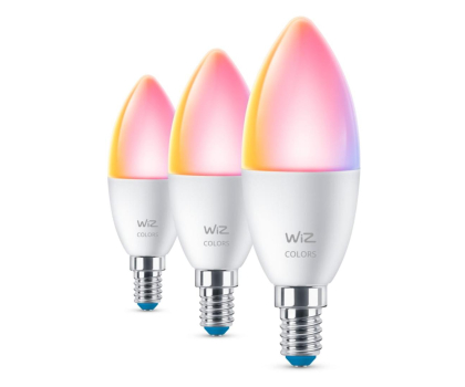 Inteligentna żarówka WiZ Wi-Fi BLE 40W C37 E14 922-65 RGB 3CT/6